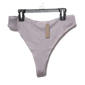 SKIMS Kim Kardashian Iris Rib Cotton Jersey Dipped Thong NEW Size 4X PN-DTH-0812
